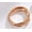 Rose Gold, variant on Womens Stainless Steel Rotating Trinity Ring Electroplated Geometric Band with Round Elements Anniversary Promise Ring Gift for Her and Couples Jewelry