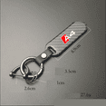 thumbnail image 5 of For Audi A4 Carbon Fiber Car Keychain Key Chain Pendant Keyring Horseshoe Buckle Auto Accessories, 5 of 6