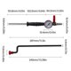 thumbnail image 3 of Portable Digital Tire Pressure Monitor with Metal Gauge Tire Inflator Device for Auto Motorcycle Bikes Tire Inflation, 3 of 4