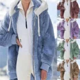 thumbnail image 3 of 2024 Amazon Wish Independent Station Popular Nueva chaqueta con capucha y cremallera de felpa holgada para otoño/invierno, 3 of 4