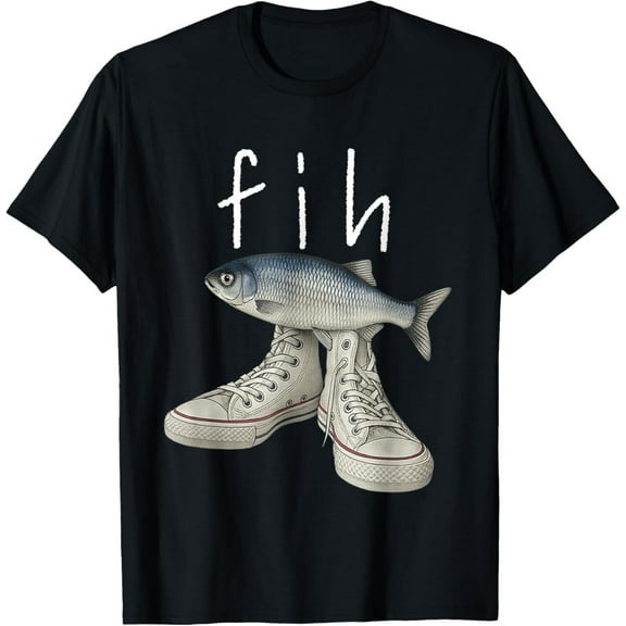 Velto Fih Shoes Fish Misspelled Fish Fih Calling Humor T-Shirt All Size S-5XL
