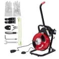 thumbnail image 2 of Kojooin 50FT Auto-Feed Electric Drain Auger, Drain Cleaner Machine for 2 to 4 Inch Pipes with 6 Cutter Heads, 2 of 8