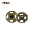 thumbnail image 3 of Uxcell 72 Set Sew-on Snap Buttons 9mm Metal Snap Fastener Buttons, Bronze, 3 of 7