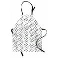 thumbnail image 1 of Marine Apron, Repeating Pattern of Silhouette Starfishes Hand Drawn Nautical Animals Tropical, Unisex Kitchen Bib with Adjustable Neck for Cooking Gardening, Adult Size, Black and White, by Ambesonne, 1 of 4