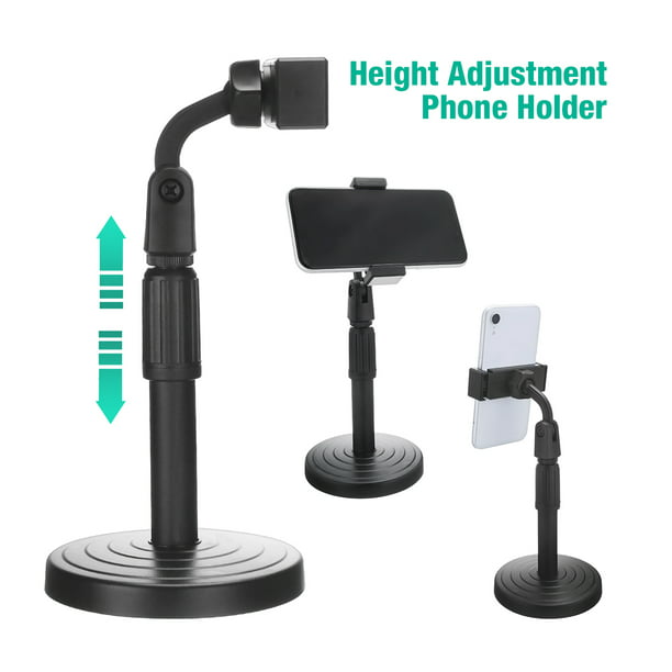ga sightseeing van mening zijn tactiek 360° Tripod Desk Holder Adjustable Desktop Stand Selfie Stick Mount for  Mobiel Cellphone - Walmart.com