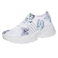 thumbnail image 6 of Women's Walking Shoes Composite Toe Work Barefoot Sneakers Shoes Breathable Flexible Fashion Sneakers for Daily Wear Green Size 8.5, 6 of 6