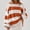 Saffron, variant on Womens Long Sleeve Oversized Striped Crew Neck Loose Fit Knitted Sweaters, M