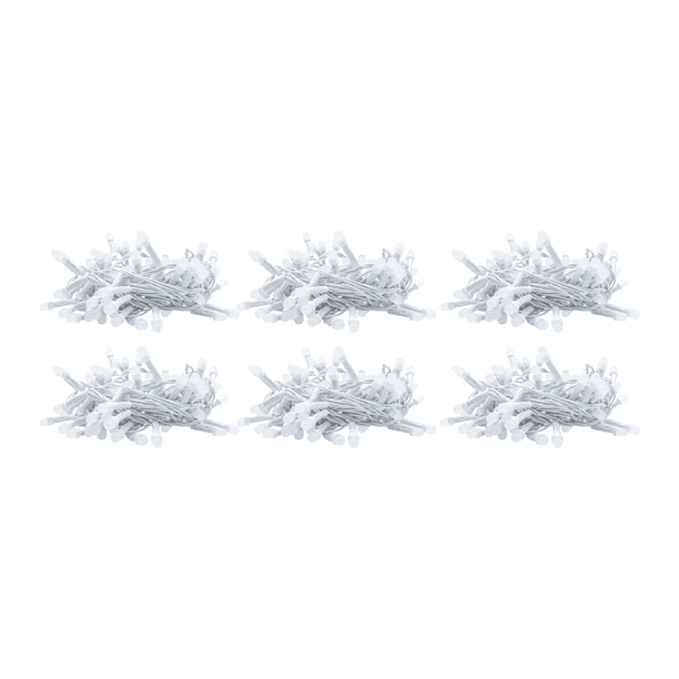 Serie Navideña Luz Led Blanca Fría Importadora La Merced 50 Focos 3 m Paquete 6 pz Alta Resistencia