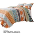 thumbnail image 5 of Benjara 2pc Twin Quilt & Pillow Sham Set- Floral & Songbirds Prints- Multicolor, 5 of 6