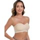 thumbnail image 2 of Sujetador sin tirantes ANGOOL Push Up Wirefree Antideslizante Beige XL, 2 of 7