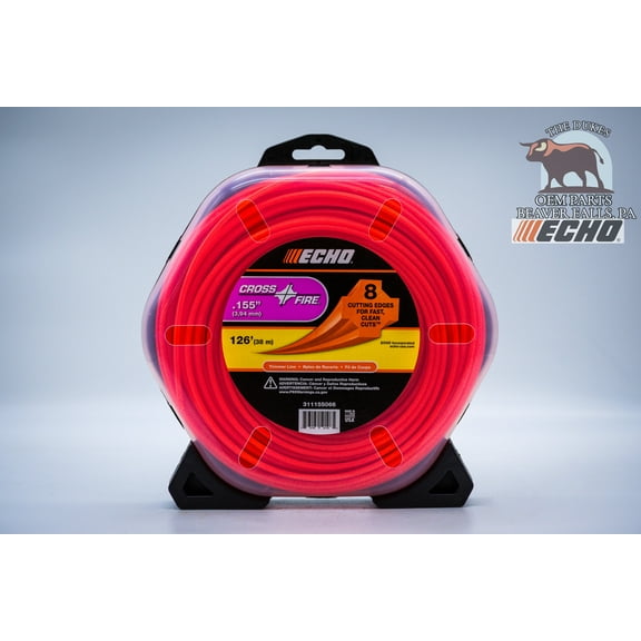 GENUINE ECHO CROSSFIRE TRIMMER LINE .155 1LB SPOOL  311155066