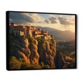 thumbnail image 2 of Designart "The Majestic Meteora in Greece" Landscapes Floater Framed Wall Art Living Room, 2 of 7