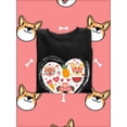 thumbnail image 3 of Valentine's Day Pets Love Sweatshirt Women -Image by Shutterstock, Female x-Large, 3 of 4