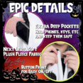 thumbnail image 3 of Adult Halloween Costume - Animal And Sea Creature - Plush One Piece Cosplay Suit For Adults, Women And Men - JA, 3 of 3