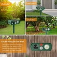 Ultrasonic Animal Repellent Outdoor Solar Animal Repeller Waterproof