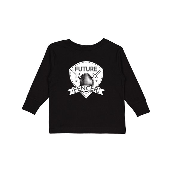 Inktastic Fencing Future Fencer Sports Boys or Girls Long Sleeve Toddler T-Shirt