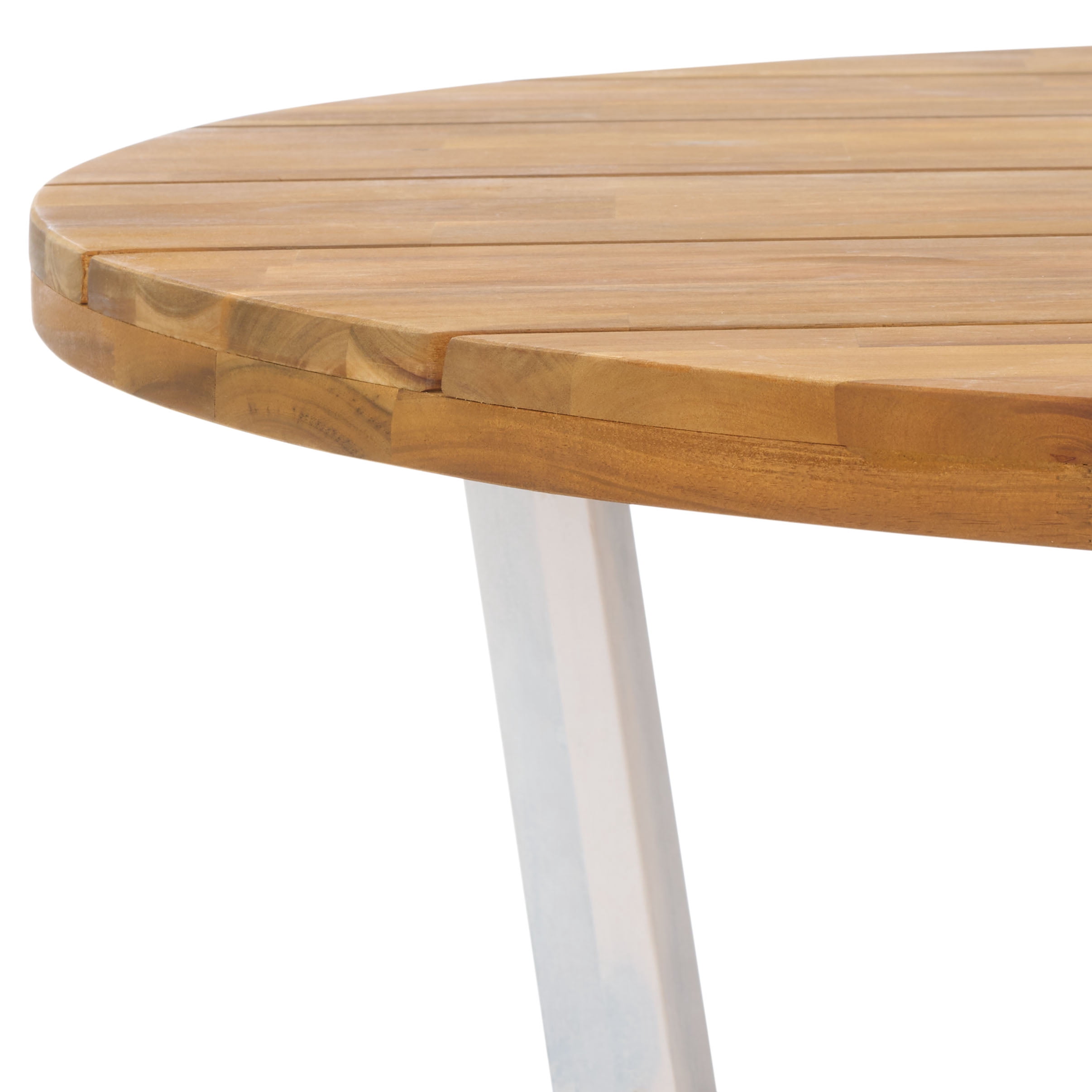 Safavieh Leo Modern Storage Acacia Wood Coffee Table, Natural/White