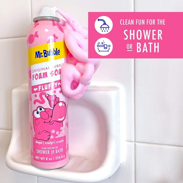 Mr. Bubble Foam Soap Twin Pack, Kids Bath Play Spray, Fun Colored