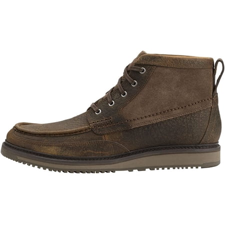 Ariat Lookout Boot - Mens Lace-Up Round Moc Toe Leather Boot 12 Earth ...