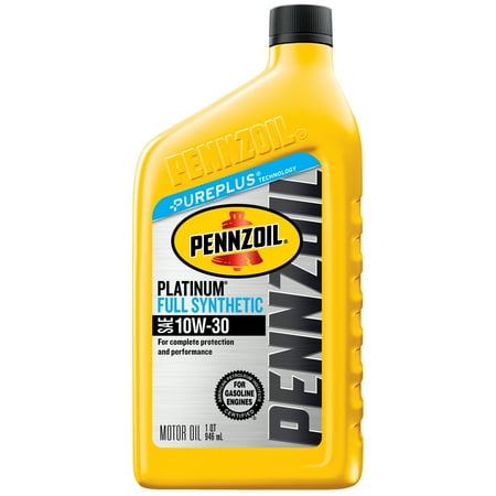Pennzoil Platinum 10W-30 Motor Oil, 1 qt