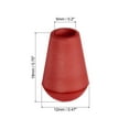 thumbnail image 2 of Bell End Stopper, Cord Rope Lock for Drawstring Bag, Red 20 Pack, 2 of 5