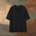 thumbnail image 2 of CONZONE Mens Linen T-Shirts Short Sleeve T Shirts for Men Crew Neck Solid Color Casual Summer Tee Tops, 2 of 4