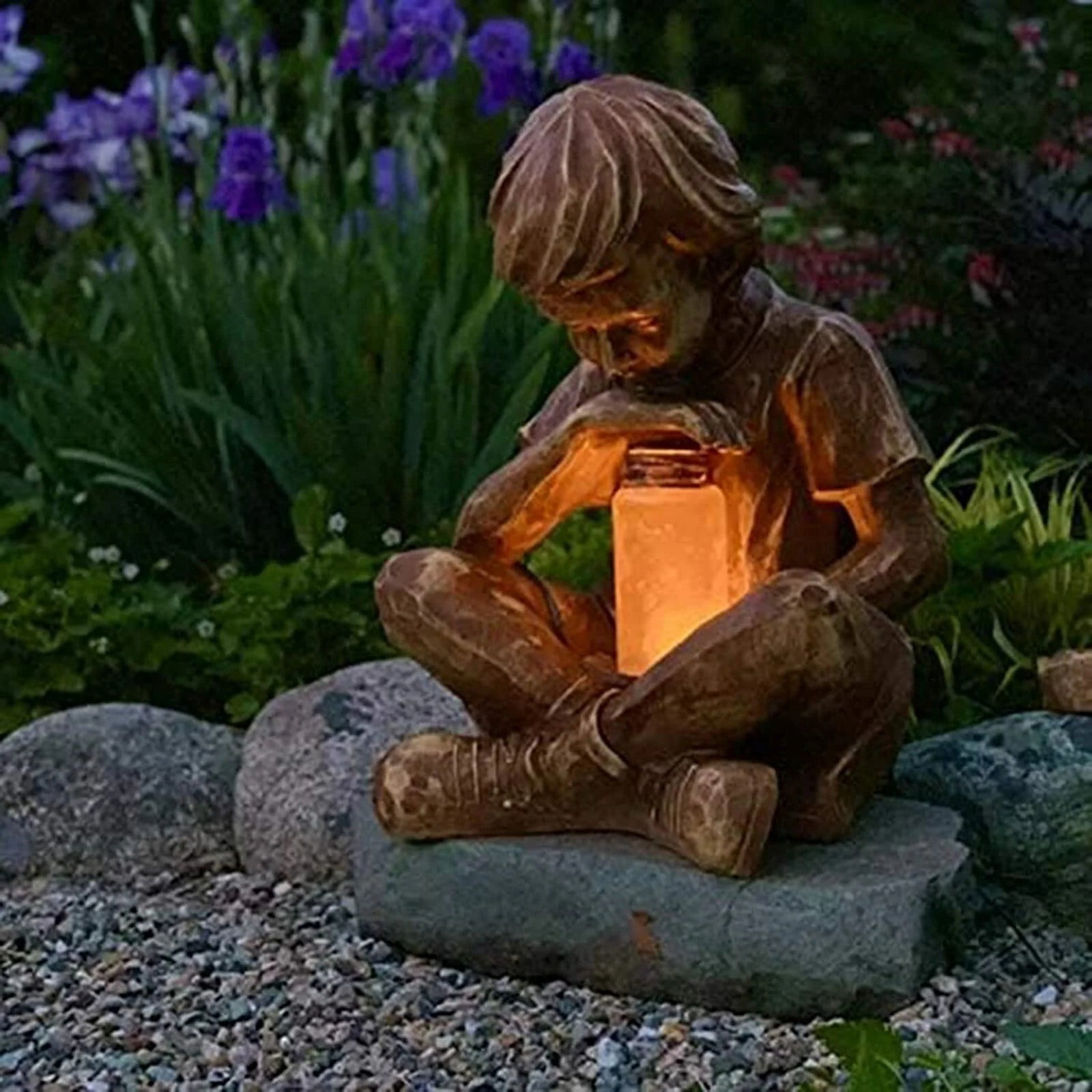 Outdoor Garden Prodigy Statue Elegant Sculpture for Patio