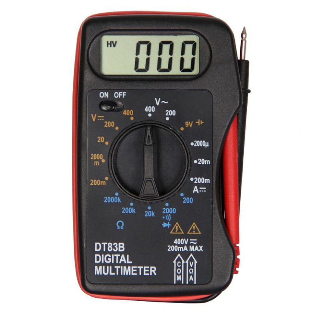 DT83B Digital Multimeter Handheld Tester AC/DC Voltage Meter Pocket Multimete… 