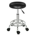 thumbnail image 1 of Round Stool with Lines Rotation Bar Stool Black, 1 of 5