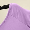 thumbnail image 3 of Women's Scoop Neck Short Sleeve Pleated Front Blouse Tunic Top Plus Size, 3 of 7