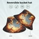 thumbnail image 2 of Balery Red And Gray Flame Fox Sombreros para el sol para hombre y mujer, sombrero de pescador con UPF 50+, 2 of 6