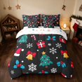 thumbnail image 3 of Manfei Icon Full Size Bedding Sets 7-Piece Festive Full Size Bed in a Bag, Gray Red, Xmas Reversible, 3 of 6