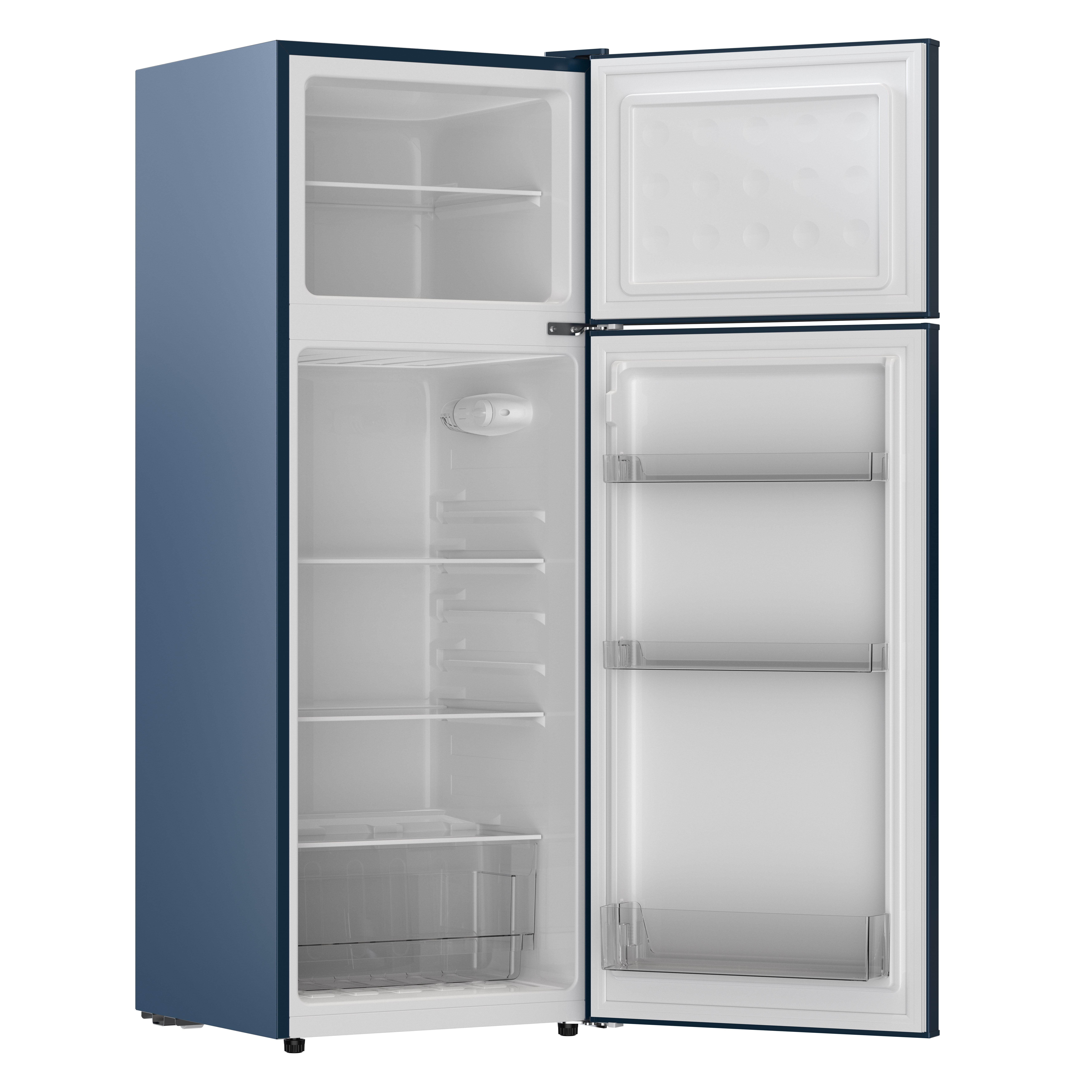 Frigidaire 7.5 Cu. ft. Retro Refrigerator, Apartment Size Fridge with Top Freezer, Azure