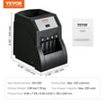 thumbnail image 3 of VEVOR USD Coin Sorter, Coin Sorter Machine for USD Coin 1￠ 5￠ 10￠ 25￠, Sorts up to 230 Coins/min, Coin Sorter and Wrapper Machine Holds 200 Coins Included 4 Coin Tubes, Black, 3 of 9