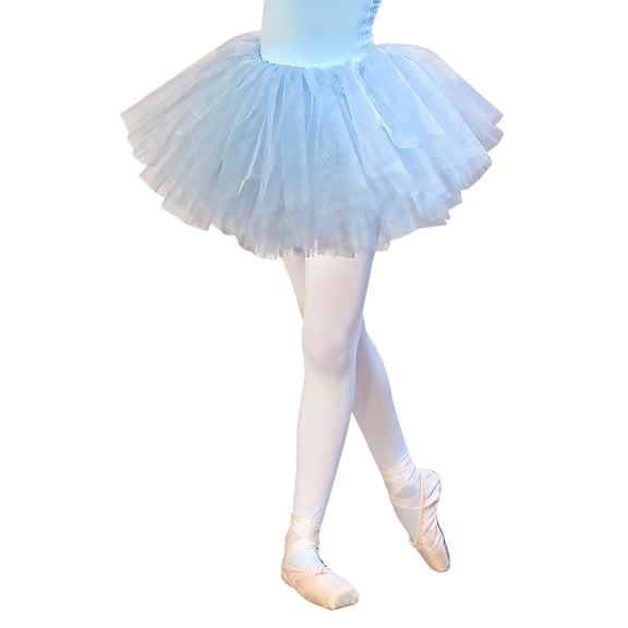 EnJoCho Girls Ballet Dance Skirt Kids Layered Tulle Tutu Skirts Toddler Elastic Waist Birthday Par𝗍y Min𝗂 Skirt for 3-12 Years Toddler Dance Outfits