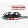 thumbnail image 5 of Hair Brush Pioneer Colorful Floral Cushion Base Hair Brushes Touch Paddle Double Sided Pattern Oval Hairbrush, 5 of 7