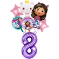 thumbnail image 3 of Decoración de fiesta de cumpleaños de casa de muñecas Gabby, vajilla temática de gato de dibujos animados, taza, plato, globos, suministros de fiesta para Baby Shower, 3 of 5