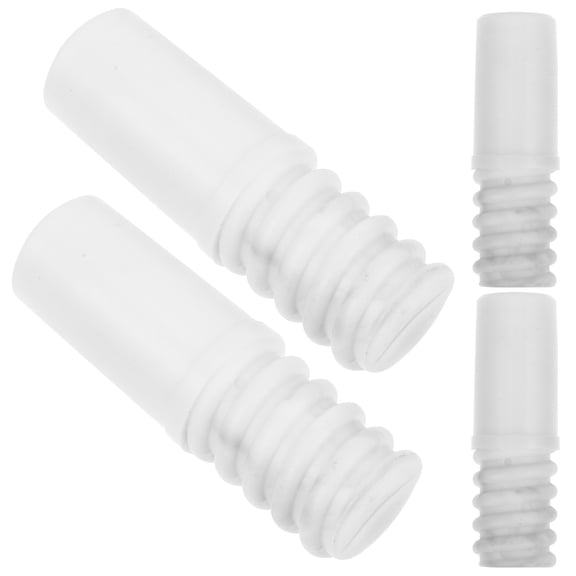 MERRYHAPY 4-Pack Replacement Broom Handles with Threaded Plastic Tips for Household Cleaning and General Use