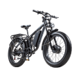 thumbnail image 5 of Electric Mountain Bike for Adults, 3000W Motor, 48V 25Ah Battery, 100 Miles Range, 24" Fat Tire All Terrain E Bike，Silver, 5 of 9