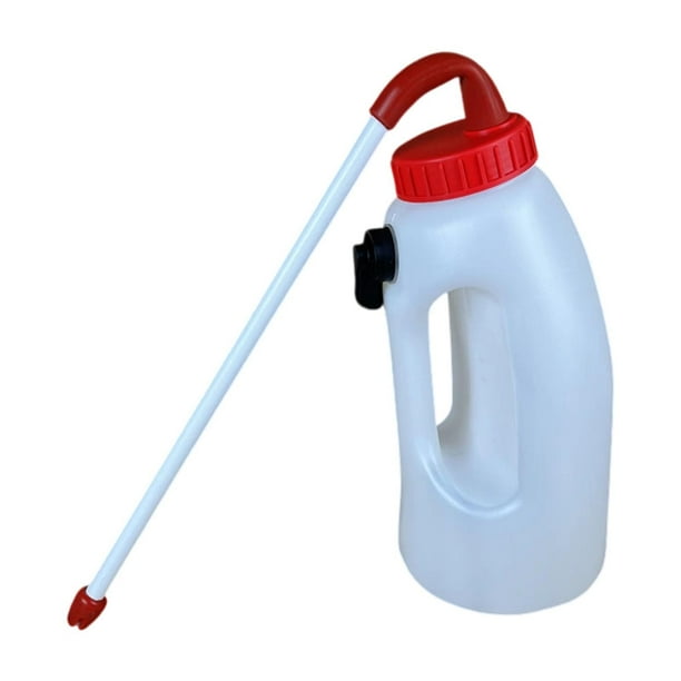 Alimentador para terneros con asa, biberón portátil para alimentar terneros, biberón para ovejas y corderos. 4 litros