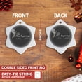 thumbnail image 3 of 3drose, New Beginnings, 3 inch Snowflake Porcelain Ornament, 3 of 7