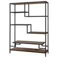 thumbnail image 2 of Uttermost Sherwin Recycled Pine and Iron Bookcase in Aged Black and Natural, 2 of 5