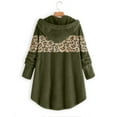 thumbnail image 4 of Puntoco Mujer Botón Felpa Tops Con Capucha Cárdigan Suelto Leopardo Patchwork Abrigo Chaqueta Liquidación Puntoco Puntoco-4266, 4 of 5