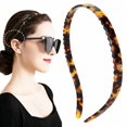 thumbnail image 1 of KOVOLITU Diademas de tortuga diseñadas para gafas, diademas flexibles sin presión, banda para el cabello fina hecha a mano, accesorios para el cabello de acetato para mujeres, hermanas y niñas, regalo, 1 of 5