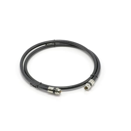 3' Digital Coaxial Cable - THE CIMPLE CO - 3' Feet, Black RG6 Coaxial Cable (Coax Cable) - Made in the USA - with High Quality Connectors, F81 / RF, Digital Coax - AV, CableTV, Antenna, and Satellite, CL2 Rated, 3 Foot