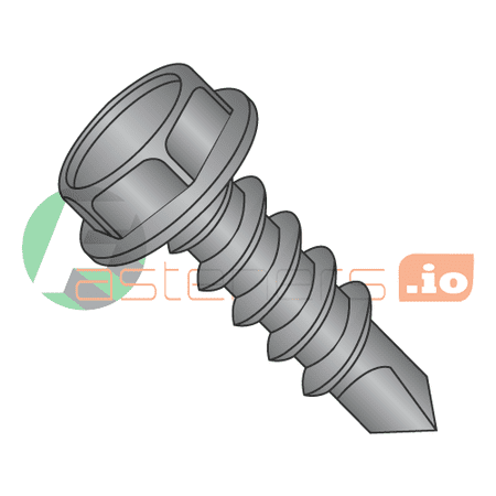 

#12 x 5/8 Self-Drilling Screws / Unslotted / Hex Washer Head / Steel / Black Oxide / #3 Drill Point (Quantity: 5 000 pcs)