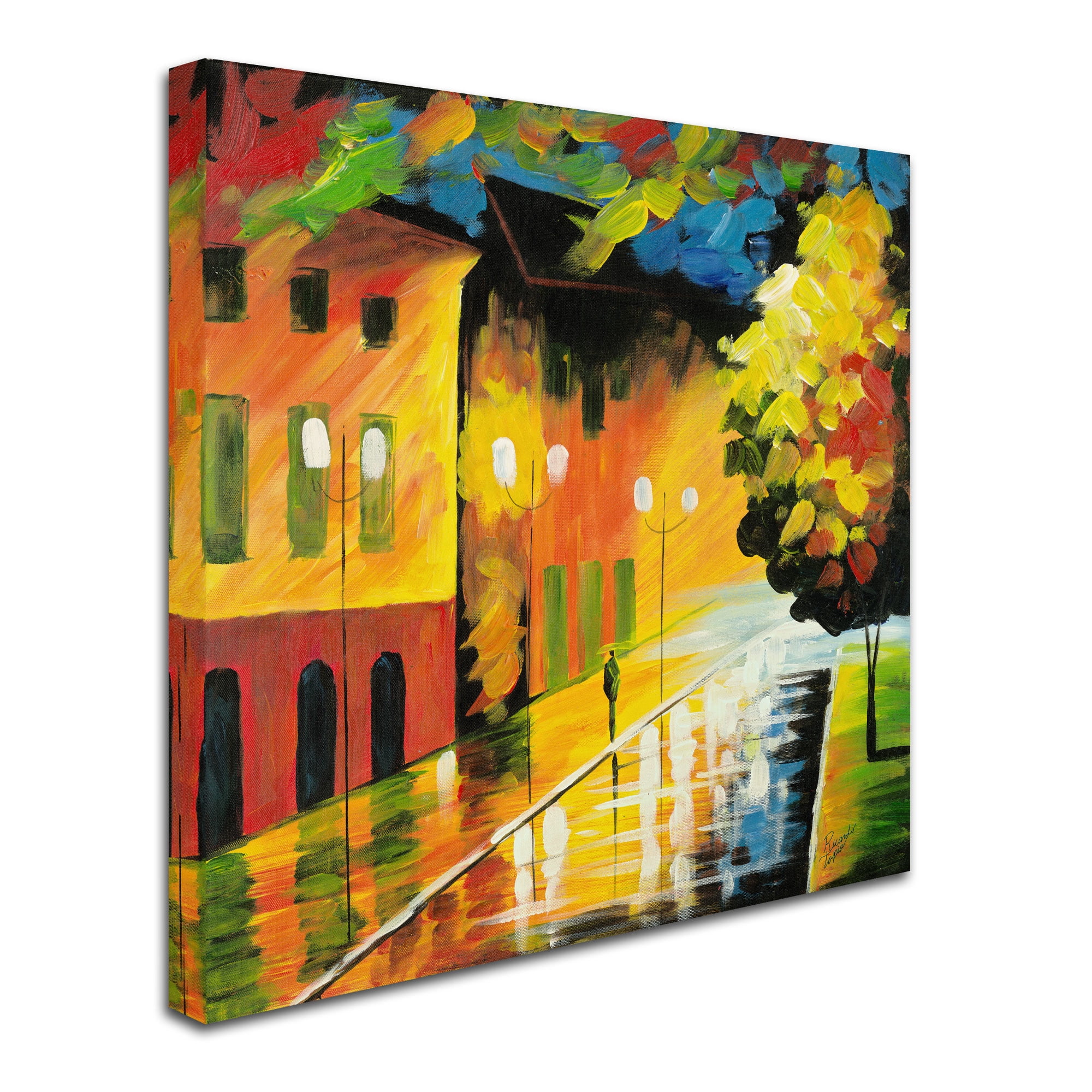 Trademark Fine Art "Street Light" Canvas Art by Ricardo Tapia