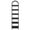 Black, variant on Spaco 6-Tier Bookshelf with Thick E1 Particleboard, 78.7" Narrow Bookcase Arched Display Shelf, Black
