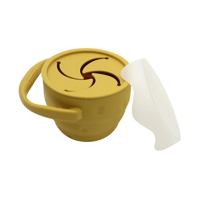 Silicone Snack Cup,Spill Proof Food Container