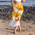 thumbnail image 6 of Maple Leaves Stylish Chiffon Summer Beach Dress for Women - Lightweight, Breathable, and for Sunny Days by the Shore, 6 of 6